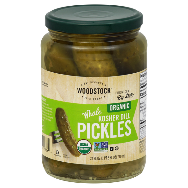 Woodstock Pickles, Organic, Kosher Dill, Whole HyVee Aisles Online