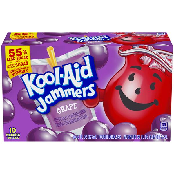 KoolAid Jammers Grape Flavored Drink 10Pk HyVee Aisles Online