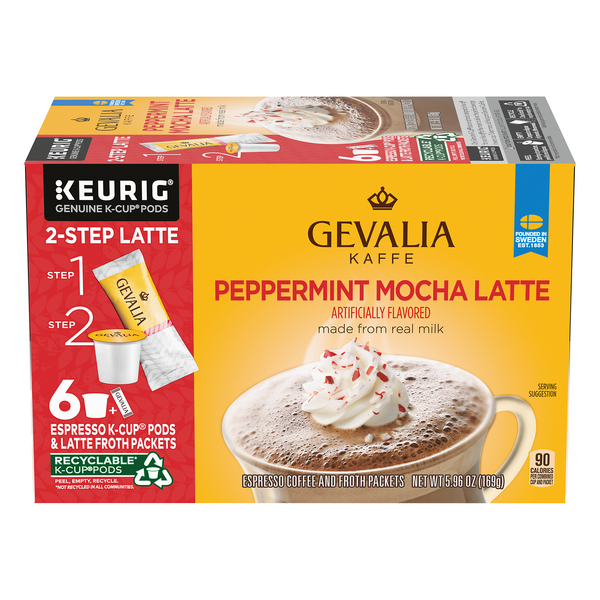 Gevalia Peppermint Mocha Latte Espresso 