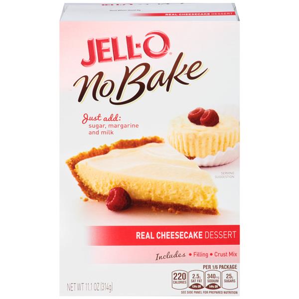 JellO No Bake Real Cheesecake Dessert Mix HyVee Aisles Online