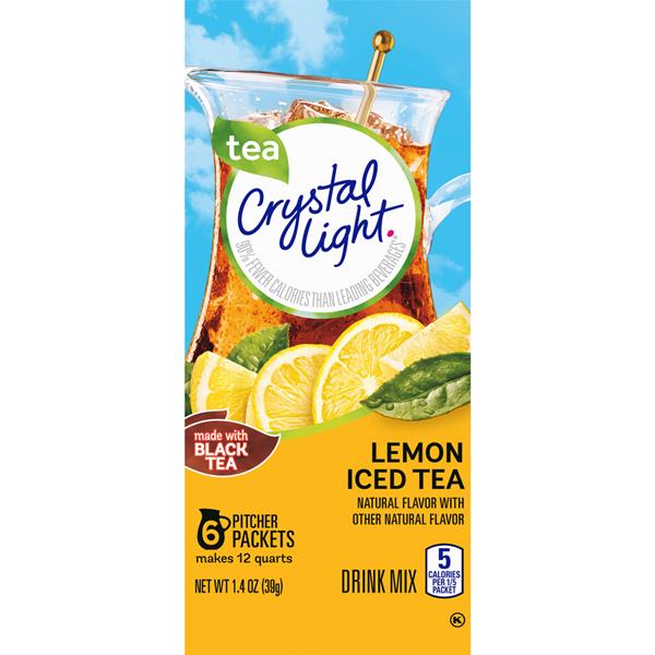 Crystal Light Lemon Iced Tea Powdered Drink Mix | Hy-Vee Aisles Online ...