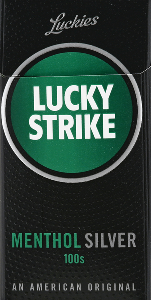 Lucky Strike Cigarettes, Menthol Silver, 100S