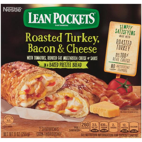 Nestle Lean Pockets Roasted Turkey, Bacon & Cheese in ...