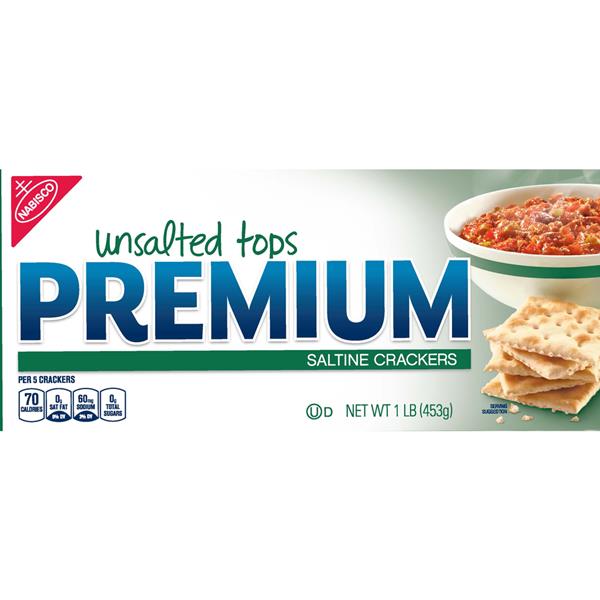 Nabisco Premium Unsalted Tops Saltine Crackers HyVee Aisles Online