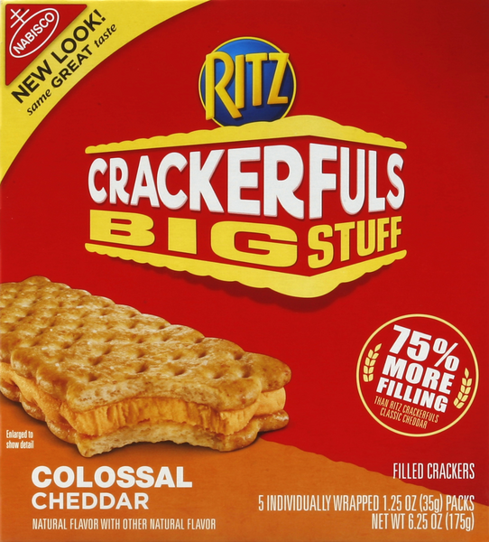 Nabisco Colossal Cheddar Ritz Crackerfuls Big Stuff 5-1.25oz