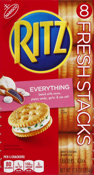 Nabisco Ritz Everything Crackers Fresh Stacks 8Pk | Hy-Vee Aisles ...