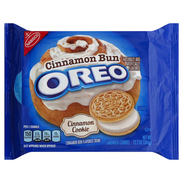 Nabisco Cinnamon Bun Oreo Sandwich Cookies | Hy-Vee Aisles Online