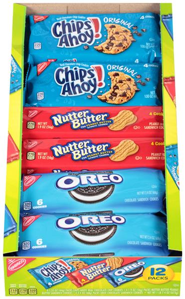 Nabisco Chips Ahoynutter Butteroreo Cookies Variety Pack 12 Ct Tray Hy Vee Aisles Online 8007