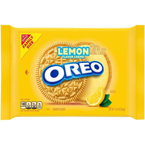 Nabisco Oreo Lemon Creme Sandwich Cookies | Hy-Vee Aisles Online ...