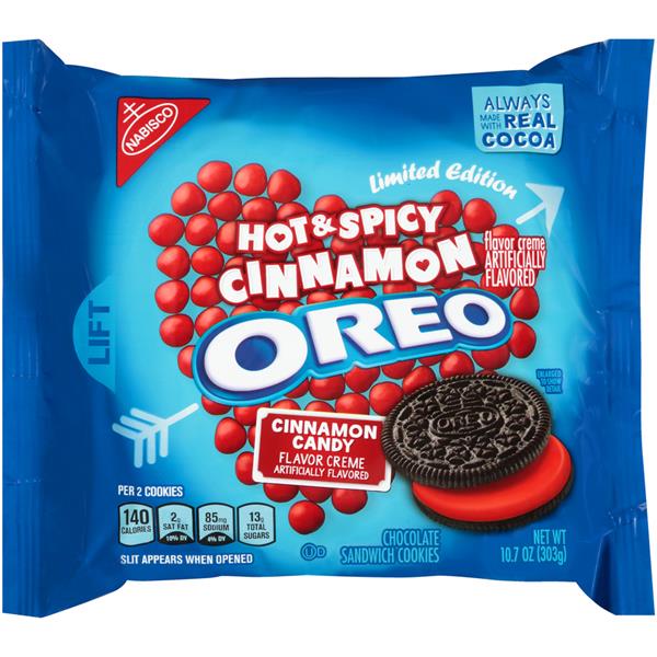 Nabisco Limited Edition Hot & Spicy Cinnamon Candy Creme Oreo | Hy-Vee ...