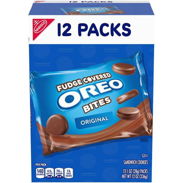 Nabisco Oreo Thins Bites Fudge Dipped Original Sandwich Cookies Hy