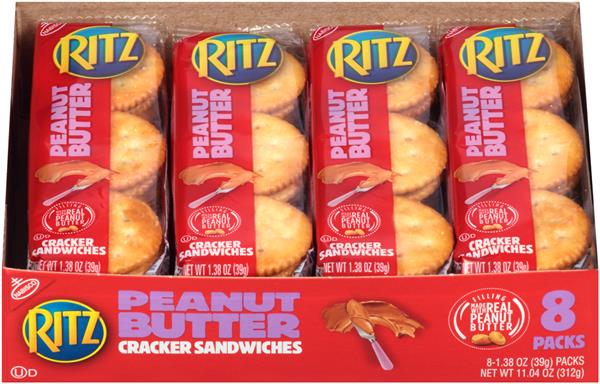 Nabisco Ritz Peanut Butter Cracker Sandwiches 8Pk | Hy-Vee Aisles ...