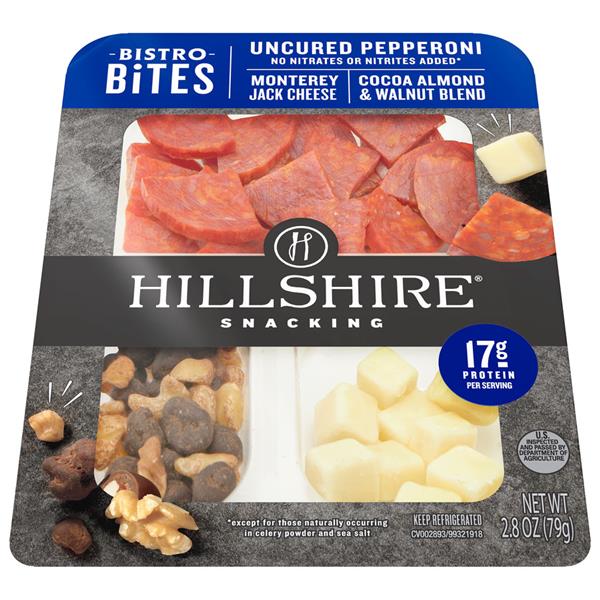 Hillshire Snacking Bistro Bites Pepperoni Monterey Jack Cheese and
