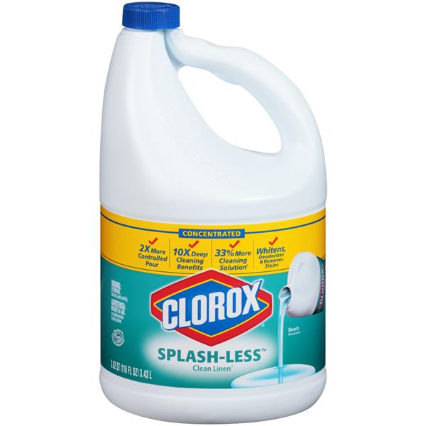 Clorox SplashLess Clean Linen Concentrated Bleach HyVee Aisles