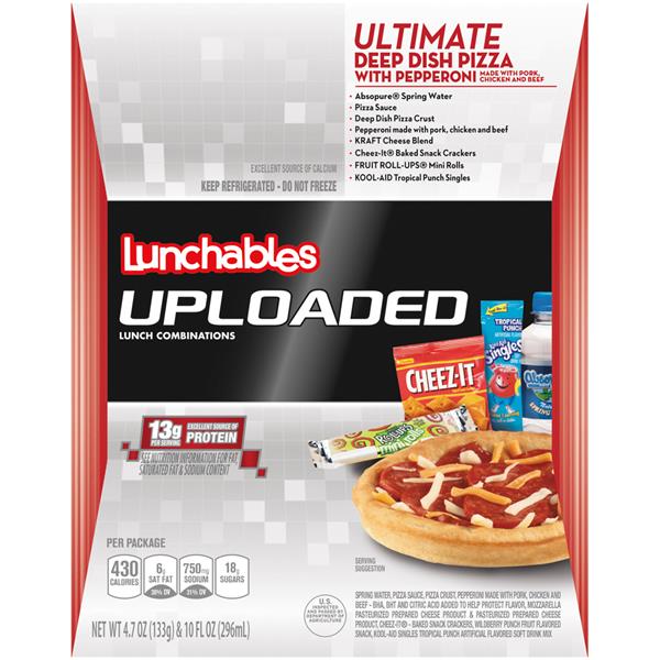 Lunchables Uploaded Ultimate Deep Dish Pepperoni Pizza Lunch