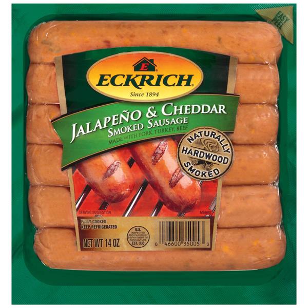 Eckrich Naturally Hardwood Smoked Jalapeno & Cheddar W/Pork Turkey