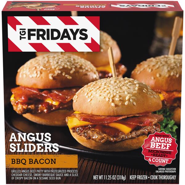 tgi fridays bbq bacon angus sliders hy vee aisles online grocery shopping tgi fridays bbq bacon