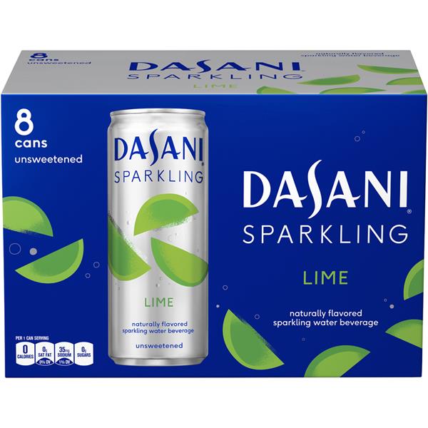 Dasani Sparkling Lime Water Beverage 8 Pack HyVee Aisles Online Grocery Shopping