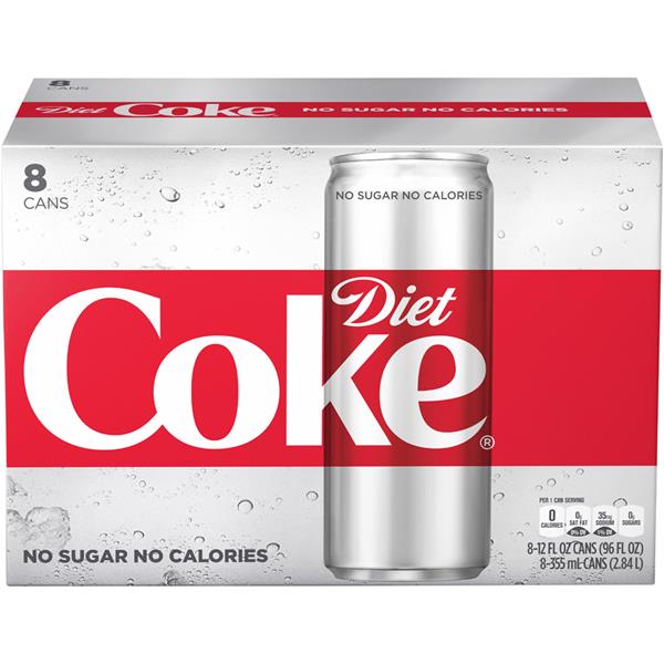 Diet Coke Cola 8Pk HyVee Aisles Online Grocery Shopping