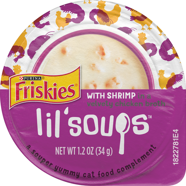 Friskies Lil Soups Shrimp Adult Cat Food 