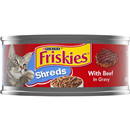 Purina Friskies Savory Shreds with Beef in Gravy Cat Food