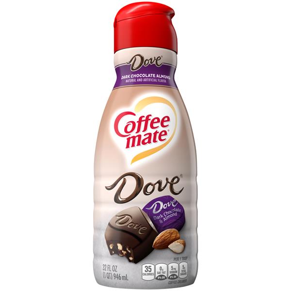 Coffee-mate Dove Dark Chocolate Almond Liquid Coffee ...