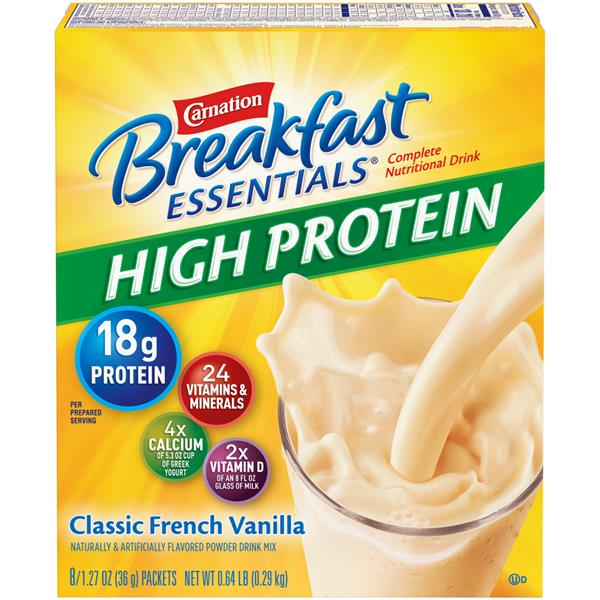 Carnation Breakfast Essentials High Protein Classic French Vanilla Mix