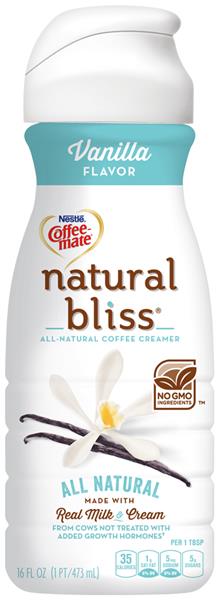 Coffee-Mate Natural Bliss Vanilla Liquid Coffee Creamer ...