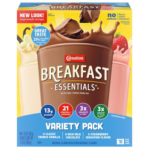 Carnation Breakfast Essentials Rich Milk Chocolate, Classic French