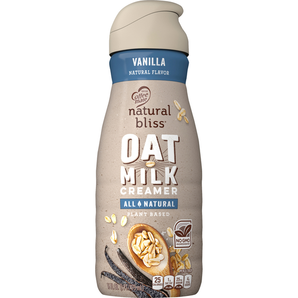 Download Nestle Coffee Mate Natural Bliss Oat Milk Vanilla All Natural Liquid Coffee Creamer Hy Vee Aisles Online Grocery Shopping