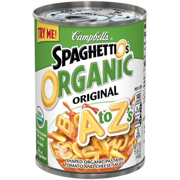 Campbell's SpaghettiOs Organic A to Z's HyVee Aisles Online Grocery