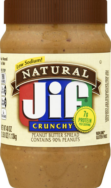 Jif Natural Crunchy Peanut Butter Hy Vee Aisles Online Grocery Shopping