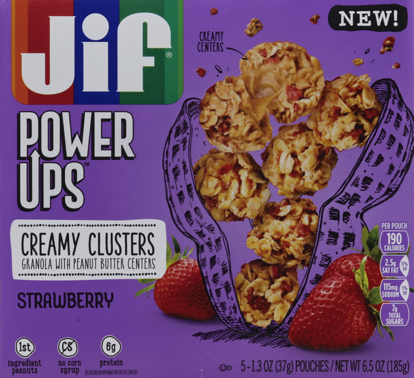 Jif Power Ups Strawberry Peanut Butter Granola Clusters 51.3 oz
