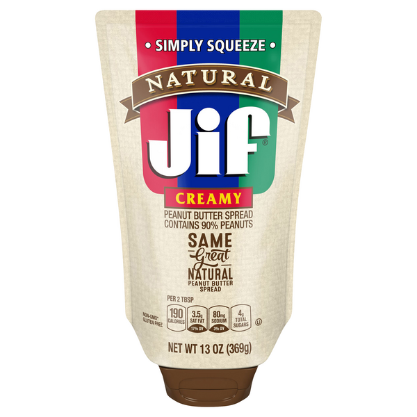 Jif Natural Creamy Peanut Butter, Simply Squeeze HyVee Aisles Online