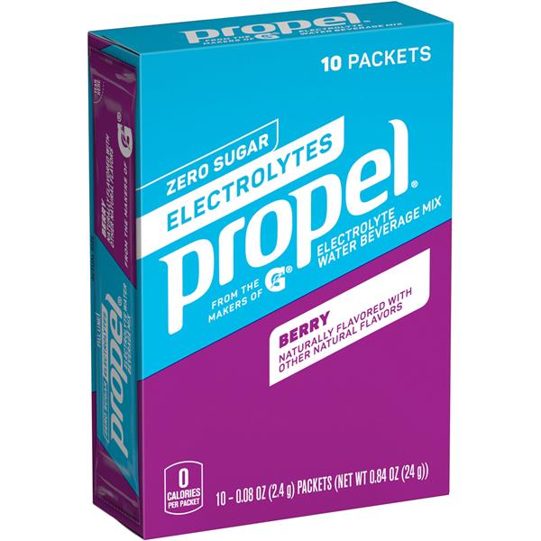 Propel Berry Water Beverage Mix with Electrolytes & Vitamins 10Ct Hy