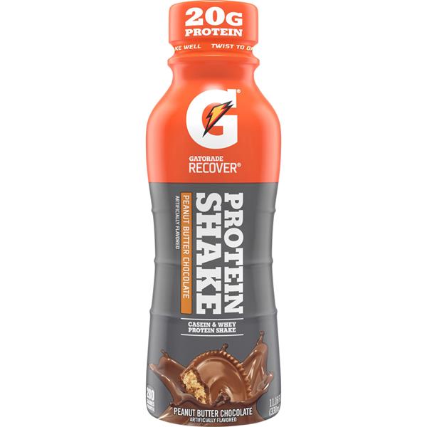 Gatorade Recover Protein Shake Peanut Butter Chocolate 11.16 Fluid