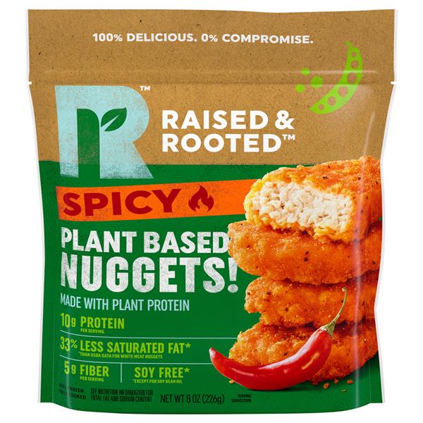 Raised & Rooted Spicy Nuggets Made with Plants | Hy-Vee Aisles Online ...