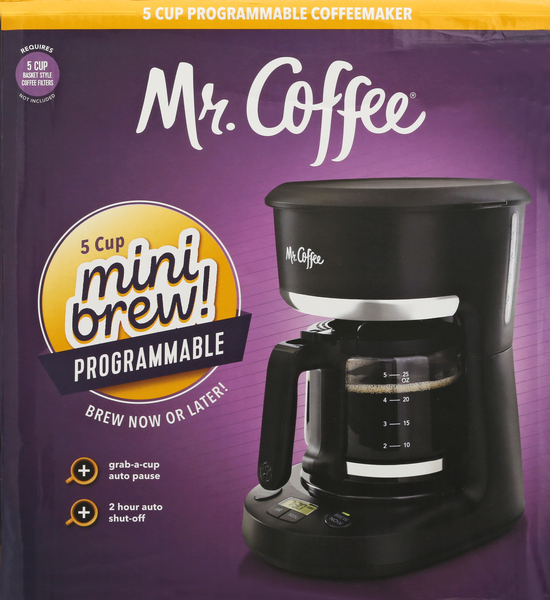 Mr Coffee 5Cup Mini Brew, Programmable | Hy-Vee Aisles Online Grocery  Shopping