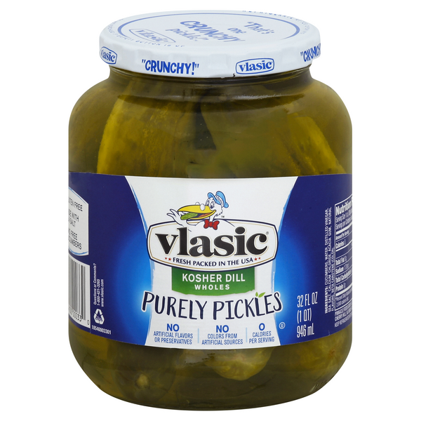 Vlasic Purley Pickles Kosher Dill Wholes Hy Vee Aisles Online Grocery Shopping