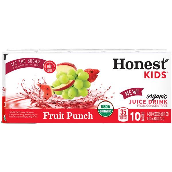 Honest Kids Fruit Punch Organic Juice Drink 10-6 fl oz Pouches | Hy-Vee ...