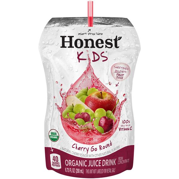 Honest Kids Cherry Go Round Organic Juice Drink 8-6.75 fl. oz. Pouches ...