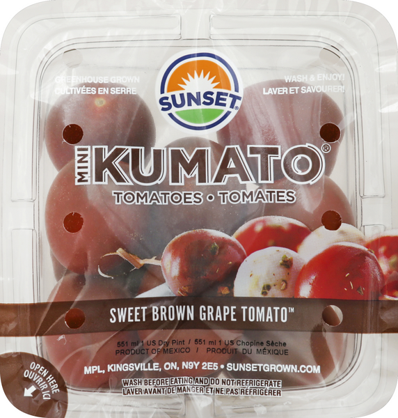 Sunset Mini Kumato Tomatoes Sweet Brown Grape Tomato HyVee Aisles Online Grocery Shopping