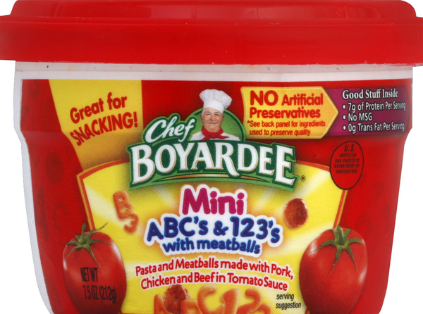 Chef Boyardee Chef Boyardee Mini Abc S 123 S With Meatballs Hy Vee Aisles Online Grocery Shopping