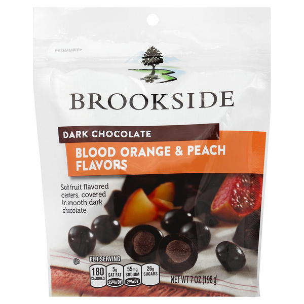 Brookside Dark Chocolate Blood Orange & Peach Flavors HyVee Aisles