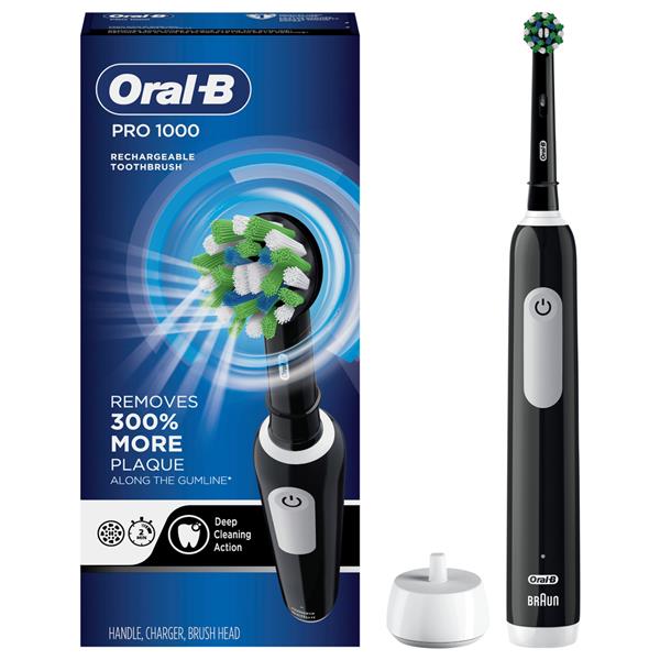 Oral-B Black 1000 Crossaction Electric Toothbrush | Hy-Vee Aisles