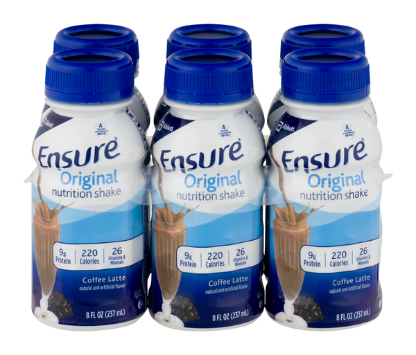 Ensure Original Coffee Latte Nutrition Shake 6Pk | Hy-Vee Aisles