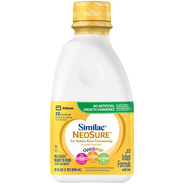 Similac NeoSure Milk Based Ready to Feed Infant Formula with Iron Ready ...