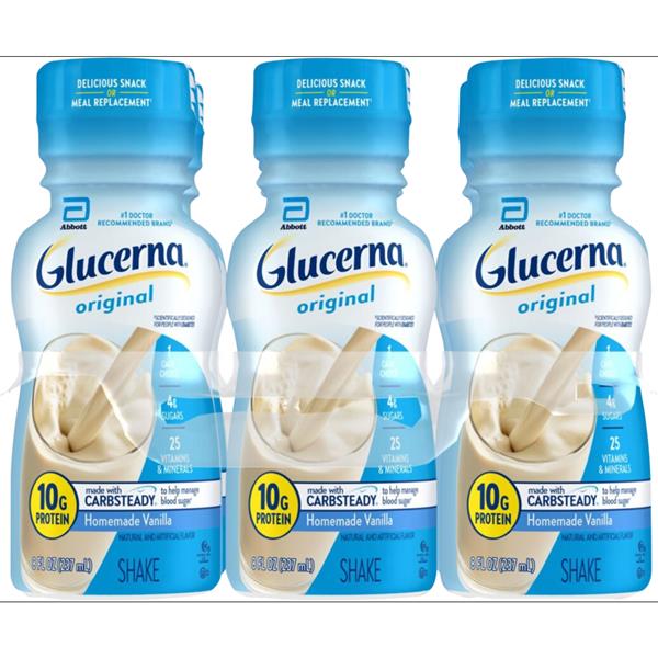 Glucerna Diabetes Nutritional Shake Homemade Vanilla ReadyToDrink 6Pk HyVee Aisles Online