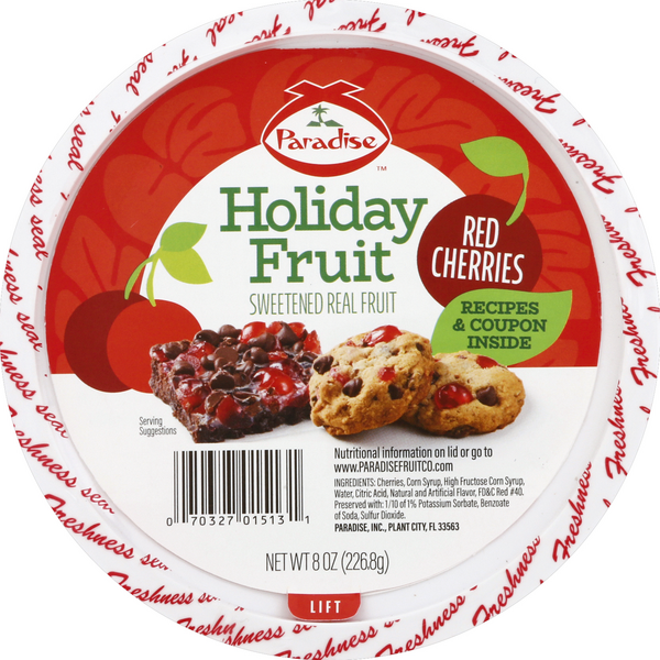 Paradise Candied Red Cherries HyVee Aisles Online Grocery Shopping