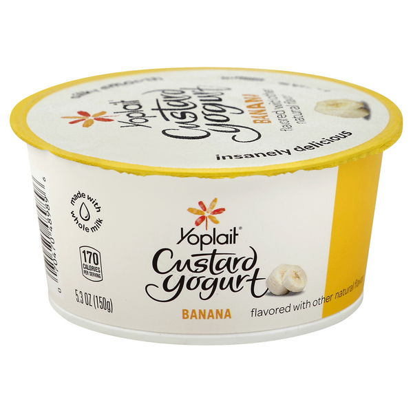 Yoplait Banana Custard Yogurt HyVee Aisles Online Grocery Shopping